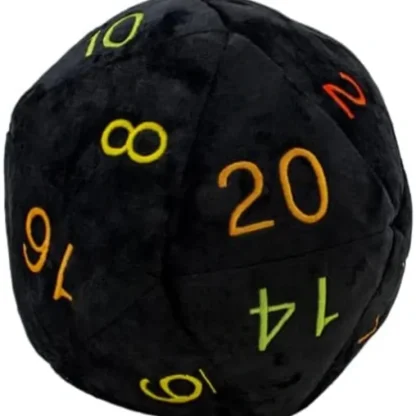 New Jumbo D20 Novelty Dice Plush - Rainbow - Miniature Marvels: Airplane Models & Painted Dice Accessories