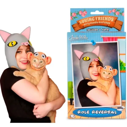 Hot Kitty Cat Costume Kit (Owner & Pet Role Reversal) Funny GaG - Archie McPhee - Miniature Marvels: Airplane Models & Painted Dice Egpull