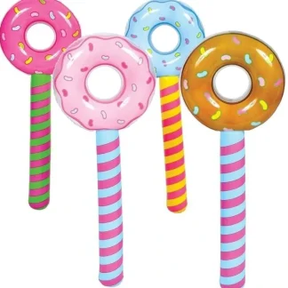 Flash Sale 4 Lollipop Suckers inflatable Birthday donut holes Wonka CANDYLAND valentine - Miniature Marvels: Airplane Models & Painted Dice Egpull