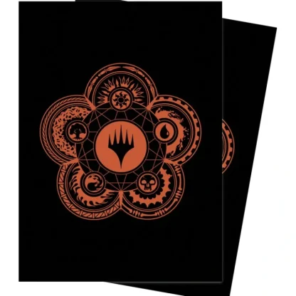 Best Magic the Gathering CCG: Mana 7 100ct Sleeves Color Wheel - Miniature Marvels: Airplane Models & Painted Dice Accessories