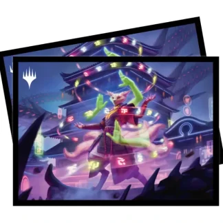 Shop Magic the Gathering CCG: March of the Machine 100ct Deck Protector Sleeves C - Miniature Marvels: Airplane Models & Painted Dice Accessories