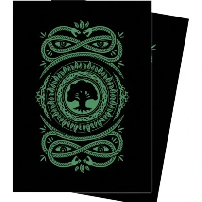 Clearance Magic the Gathering CCG: Mana 7 100ct Sleeves Forest - Miniature Marvels: Airplane Models & Painted Dice Accessories