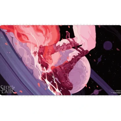 Online Magic the Gathering CCG: Secret Lair Holiday 2023 - Through the Wormhole Playmat v2 - Miniature Marvels: Airplane Models & Painted Dice Accessories