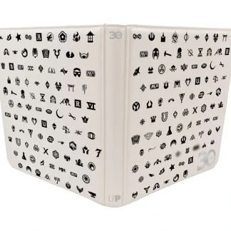 Shop Magic the Gathering CCG: 30th Anniversary 12-Pocket Zip PRO-Binder - Miniature Marvels: Airplane Models & Painted Dice Accessories
