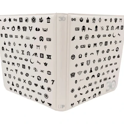 Shop Magic the Gathering CCG: 30th Anniversary 12-Pocket Zip PRO-Binder - Miniature Marvels: Airplane Models & Painted Dice Accessories