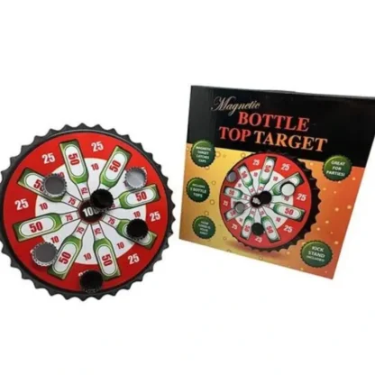 New Magnetic Bottle Top Target Beer Drinking Bottle Cap Throwing Dartboard Pong Game - Miniature Marvels: Airplane Models & Painted Dice Egpull