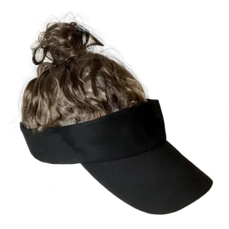 Cheap Man Bun Sun Visor Hat - Hair Costume Prop Cap - The Original Billy-Bob - Miniature Marvels: Airplane Models & Painted Dice Egpull