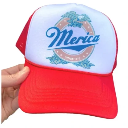 Fashion 'Merica Trucker Snapback USA American Pride Hat - Retro Skater Ball Cap - Miniature Marvels: Airplane Models & Painted Dice Egpull