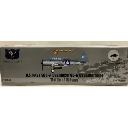 Merit International 88001 1:18 SBD-3 Dauntless Battle of Midway - Miniature Marvels: Airplane Models & Painted Dice* Airplane Model