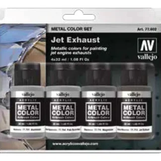New Metal Color: Jet Exhaust 4 Color Set - Miniature Marvels: Airplane Models & Painted Dice Accessories