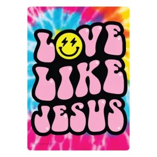 Cheap Metal Tin Sign "LOVE * LIKE * JESUS" Pop Art Graffiti Tie-dye Wall Decor #G-101 - Miniature Marvels: Airplane Models & Painted Dice Egpull