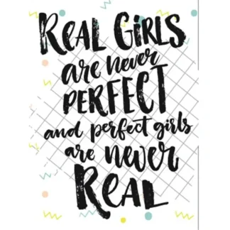 Shop Metal Tin Sign "Real Girls Are Never Perfect & Perfect Girls Never Real" #F-101 - Miniature Marvels: Airplane Models & Painted Dice Egpull
