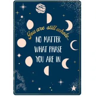 Cheap Metal Tin Sign "YOU ARE STILL WHOLE ... No Matter What Phase You Are In" #C-101 - Miniature Marvels: Airplane Models & Painted Dice Egpull