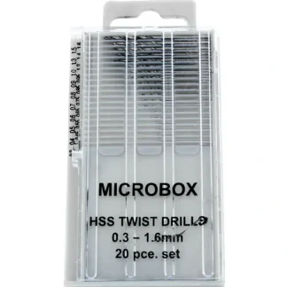 Flash Sale Microbox Drill Set (20) 0.3-1.6mm - Miniature Marvels: Airplane Models & Painted Dice Accessories