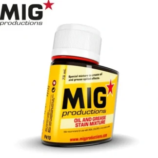 Store MIG Productions: Oil and Grease Stain Mixture 75ml LTG AK-P410 - Miniature Marvels: Airplane Models & Painted Dice Paint