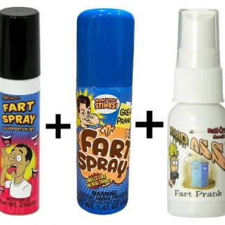 New MIX SET OF 3 DIFFERENT Liquid Ass Fart Bomb Stink Spray GaG Joke Prank - Miniature Marvels: Airplane Models & Painted Dice Egpull