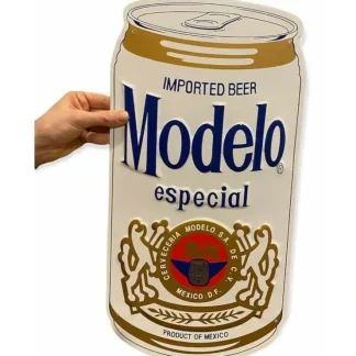 Best Sale Modelo Especial Metal Tin Beer Can Bar Pub Sign 20 X 10 Garage Mancave Room - Miniature Marvels: Airplane Models & Painted Dice Egpull