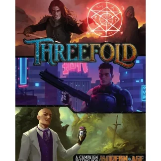 Clearance Modern AGE RPG: Threefold GRR 6306 - Miniature Marvels: Airplane Models & Painted Dice Role-playing Game