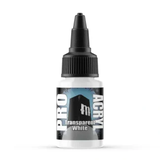 Cheap Monument Hobbies Pro Acryl Standard Transparent White 22ml - Miniature Marvels: Airplane Models & Painted Dice Paint
