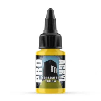 Shop Monument Hobbies Pro Acryl Standard Transparent Yellow 22ml - Miniature Marvels: Airplane Models & Painted Dice Paint