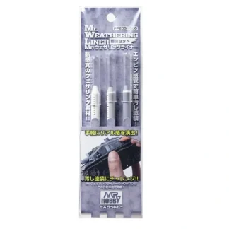 Hot Mr. Weathering Liner Snow Color Set LTG MRHOB-PP203 - Miniature Marvels: Airplane Models & Painted Dice Paint