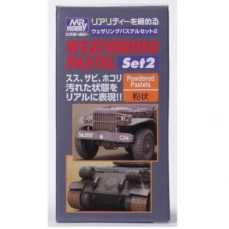 Shop Mr. Weathering Pastel - Set 2 LTG MRHOB-PP102 - Miniature Marvels: Airplane Models & Painted Dice Paint