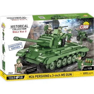 NC Cobi 2563 M26 Pershing & 3" M5 Gun Executive Edition - Miniature Marvels: Airplane Models & Painted Dice* Airplane Model