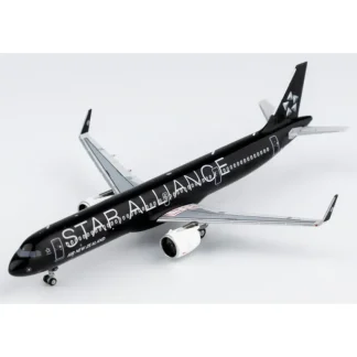 NG 13056 1:400 Air New Zealand A321neo ZK-OYB star alliance black - Miniature Marvels: Airplane Models & Painted Dice* Airplane Model