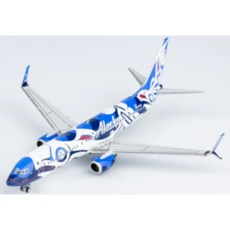 NG 58196 1:400 Alaska Airlines Boeing 737-800 N559AS (Salmon People with scimitar winglets) - Miniature Marvels: Airplane Models & Painted Dice* Airplane Model