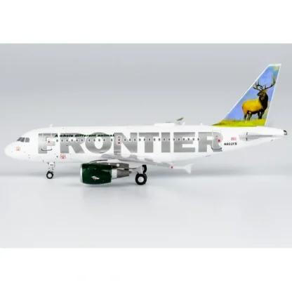 NG 48010 1:400 Frontier Airlines Airbus A318-100 N802FR (Montana the Elk) - Miniature Marvels: Airplane Models & Painted Dice* Airplane Model