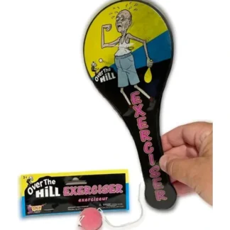 Best OVER THE HILL EXERCISER Machine Paddle Ball Retirement Birthday Gift Joke Prank - Miniature Marvels: Airplane Models & Painted Dice Egpull