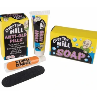 Discount Over The Hill First Aid Survival Kit - Gag Prank Joke Novelty Retirement Gift - Miniature Marvels: Airplane Models & Painted Dice Egpull