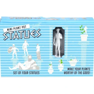Cheap 4pk Mini Plant Pot Greek Roman Gods Fighting Statues - Garden Planter Markers - Miniature Marvels: Airplane Models & Painted Dice Egpull