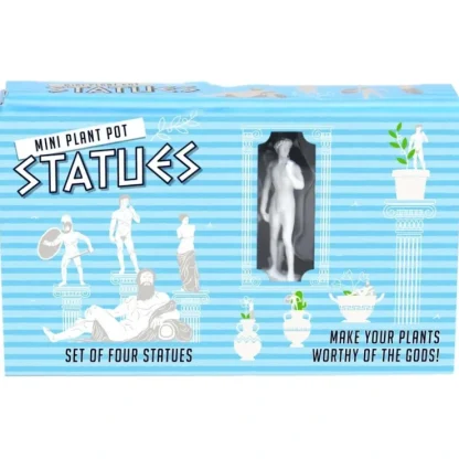 Cheap 4pk Mini Plant Pot Greek Roman Gods Fighting Statues - Garden Planter Markers - Miniature Marvels: Airplane Models & Painted Dice Egpull