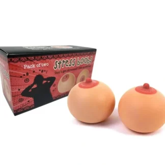 Fashion 2pk Stress Boobs - Squeeze Boobies Feels Real! Adult Novelty Breast Man Toy Gift - Miniature Marvels: Airplane Models & Painted Dice Egpull