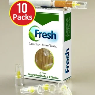 Fashion 10 PKS FRESH Cigarette Filters = 300 Filters - Takes the Nic Out & Blocks Tar - Miniature Marvels: Airplane Models & Painted Dice Egpull