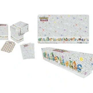 Hot Pokemon TCG: First Partner Accessory Bundle - Miniature Marvels: Airplane Models & Painted Dice Accessories