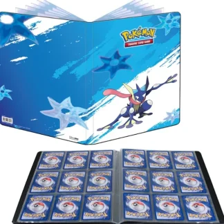 Online Pokemon TCG: Greninja 9-Pocket Portfolio - Miniature Marvels: Airplane Models & Painted Dice Accessories
