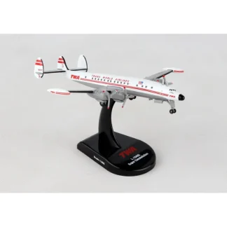 Postage Stamp PS5806-1 1:300 TWA L-1049G "Super Connie" - Miniature Marvels: Airplane Models & Painted Dice* Airplane Model