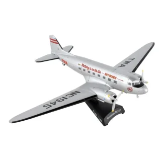 Postage Stamp PS5559-4 TWA DC-3 1/44 - Miniature Marvels: Airplane Models & Painted Dice* Airplane Model