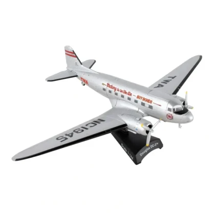 Postage Stamp PS5559-4 TWA DC-3 1/44 - Miniature Marvels: Airplane Models & Painted Dice* Airplane Model