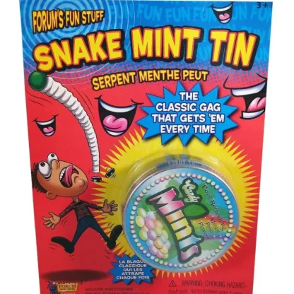 Online PRANK SNAKE CANDY MINT TIN - Funny Jumping Spring - GaG Joke Prank Novelty Toy - Miniature Marvels: Airplane Models & Painted Dice Egpull