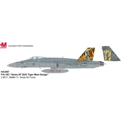 Pre-Order Hobby Master HA3597 1:72 F/A-18C Hornet Sta el 11, Swiss Air Force - Miniature Marvels: Airplane Models & Painted Dice* Airplane Model