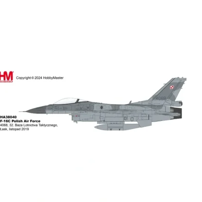 Pre-Order Hobby Master HA38040 1:72 F-16C Polish Air Force 4068, 32. Baza Lotnictwa Taktycznego, ask, listopad 2019 - Miniature Marvels: Airplane Models & Painted Dice* Airplane Model