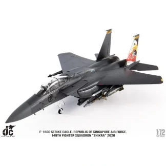 New Pre-Order JC Wings JCW-72-F15-026 1:72 F-15SG Strike Eagle Republic of Singapore Air Force, 149th Fighter Squadron "Shikra" 2020 - Miniature Marvels: Airplane Models & Painted Dice Airplane Model