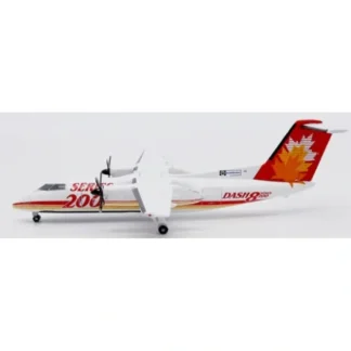 Hot Pre-Order JC Wings LH4294 1:400 House Color De Havilland Canada Dash 8-Q200 Reg: C-GGMP - Miniature Marvels: Airplane Models & Painted Dice Airplane Model