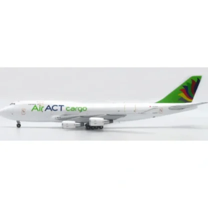 Outlet Pre-Order JC Wings LH4250A 1:400 ACT Airlines Boeing 747-400(BDSF) TC-ACF (Flaps Down) - Miniature Marvels: Airplane Models & Painted Dice Airplane Model