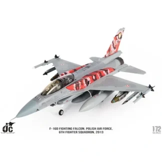 Best Sale Pre-Order JC Wings Military JCW-72-F16-017 1:72 F-16D Polish Air Force, 6th Fighter Squadron, 2013 - Miniature Marvels: Airplane Models & Painted Dice Airplane Model