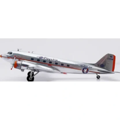 Best Pre-Order JC Wings XX2383 1:200 American Airlines Douglas DC-3 "Flagship Detroit""Polished" Reg: NC17334 - Miniature Marvels: Airplane Models & Painted Dice Airplane Model