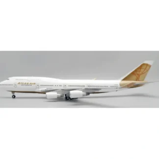 Flash Sale Pre-Order JC Wings XX2747 1:200 Atlas Air Boeing 747-400 "Gold" Reg: N322SG - Miniature Marvels: Airplane Models & Painted Dice Airplane Model